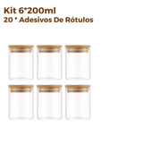 Potes de Vidro BambooFresh | Vedação Hermética e Cozinha Organizada