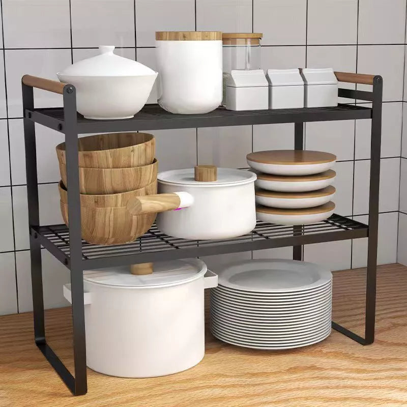 Prateleira 2 Andares Luxo | Otimização Vertical e Organização Impecável