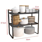 Prateleira 2 Andares Luxo | Otimização Vertical e Organização Impecável