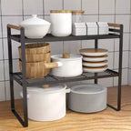 Prateleira 2 Andares Luxo | Otimização Vertical e Organização Impecável