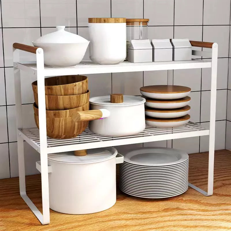Prateleira 2 Andares Luxo | Otimização Vertical e Organização Impecável