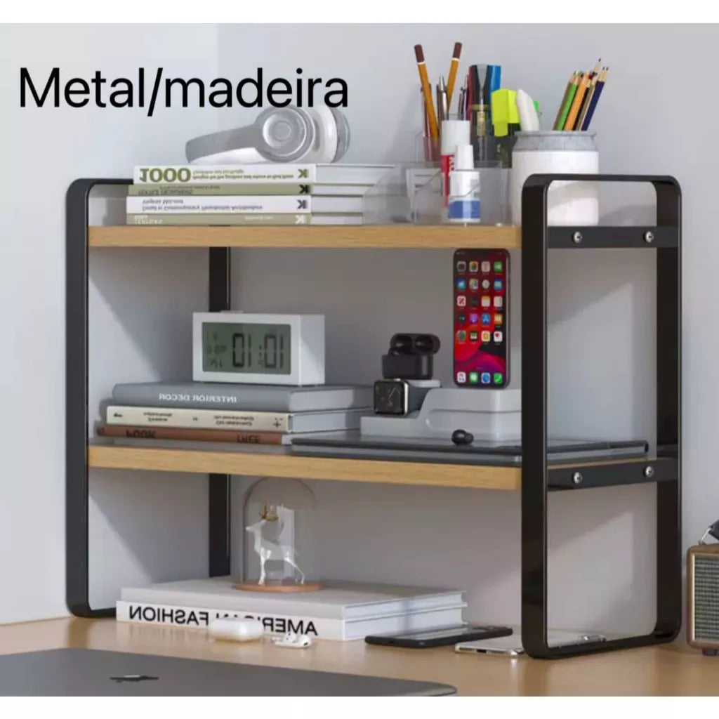 Prateleira 2 Andares Luxo | Otimização Vertical e Organização Impecável