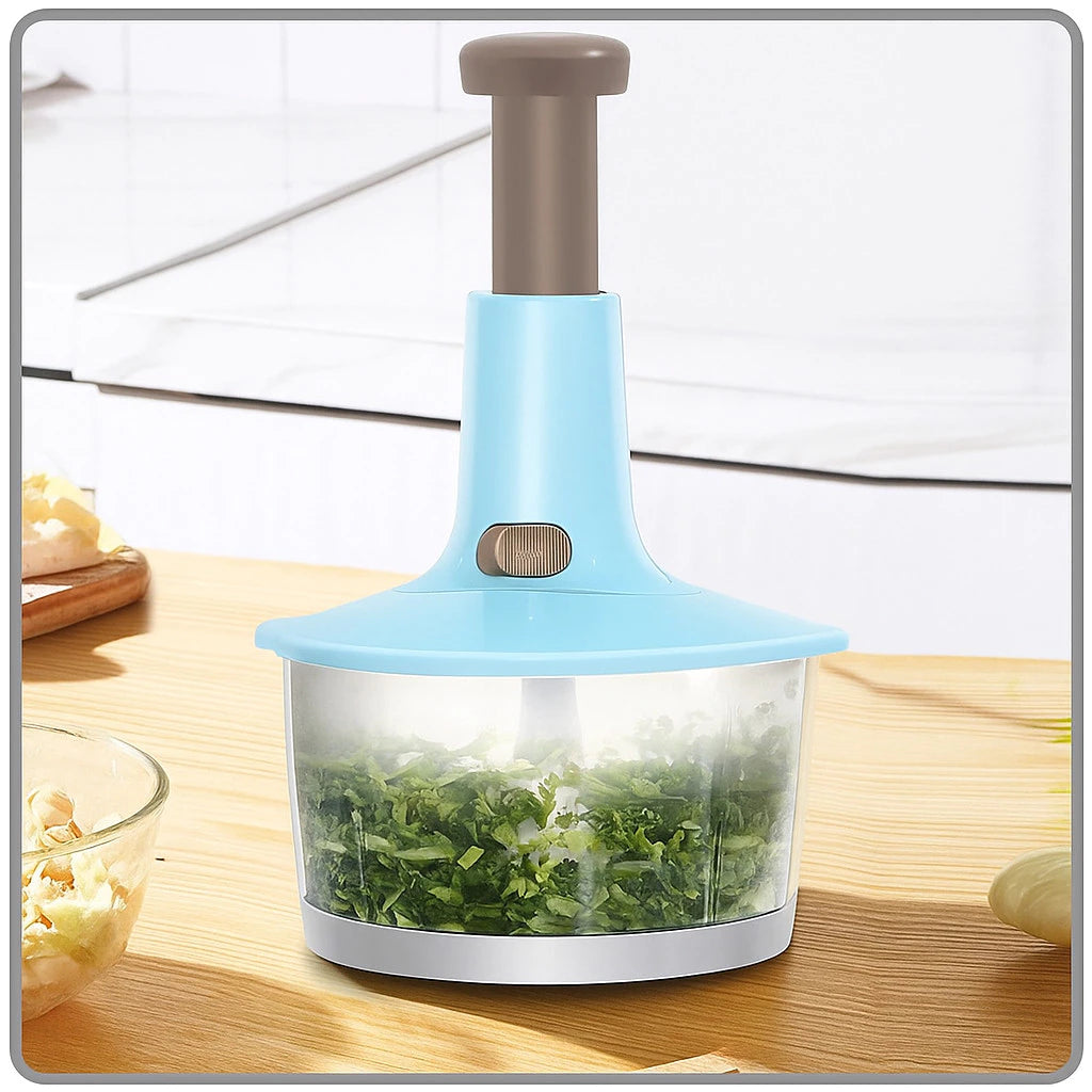 Processador Manual Turbo Max 1.5L | Pica, Tritura e Processa com Agilidade e Segurança