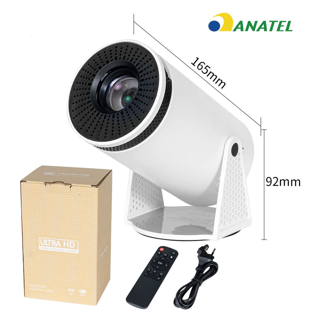 Projetor 4K HY300 Magcubic 150 Polegadas | WiFi, Bluetooth e Android com 8000 Lúmens