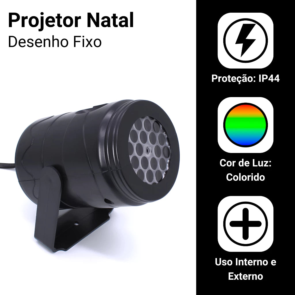Projetor Natal Mágico Laser | Decoração Completa com Efeito Uau!