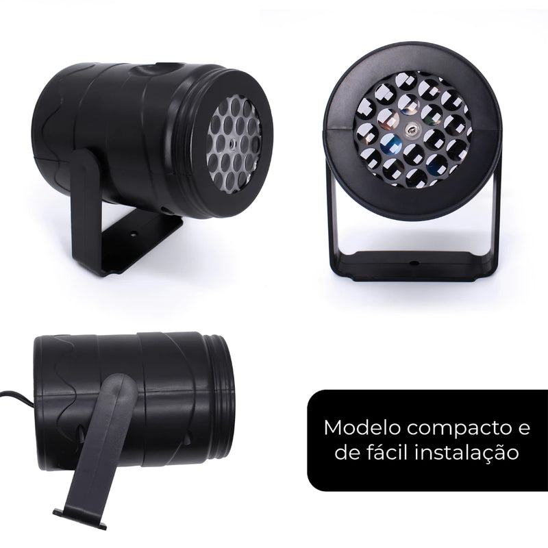 Projetor Natal Mágico Laser | Decoração Completa com Efeito Uau!