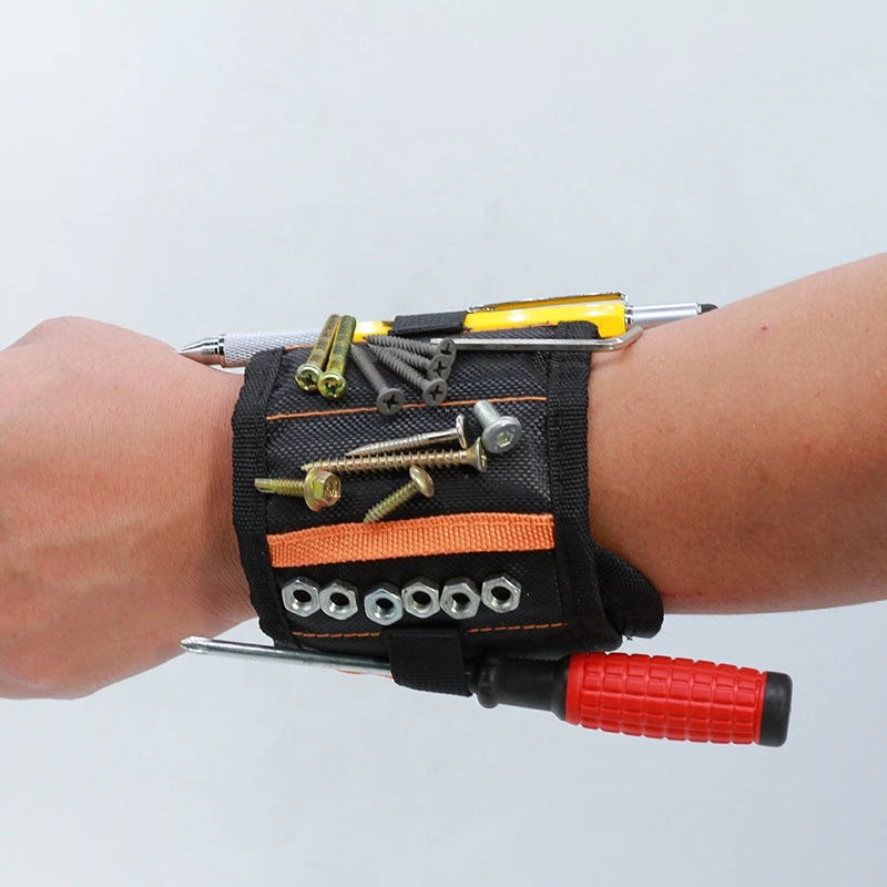 Pulseira Magnética ToolGrip Wrist | Ímãs de Neodímio para Segurar Parafusos e Brocas com Segurança e Conforto