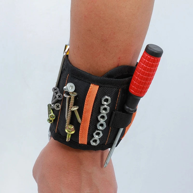 Pulseira Magnética ToolGrip Wrist | Ímãs de Neodímio para Segurar Parafusos e Brocas com Segurança e Conforto