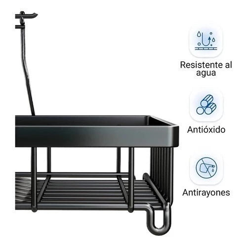 Rack de Louças Carbono Luxo | Durabilidade e Design Sofisticado para a Cozinha