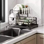 Rack de Louças Carbono Luxo | Durabilidade e Design Sofisticado para a Cozinha