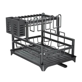 Rack de Louças Carbono Luxo | Durabilidade e Design Sofisticado para a Cozinha