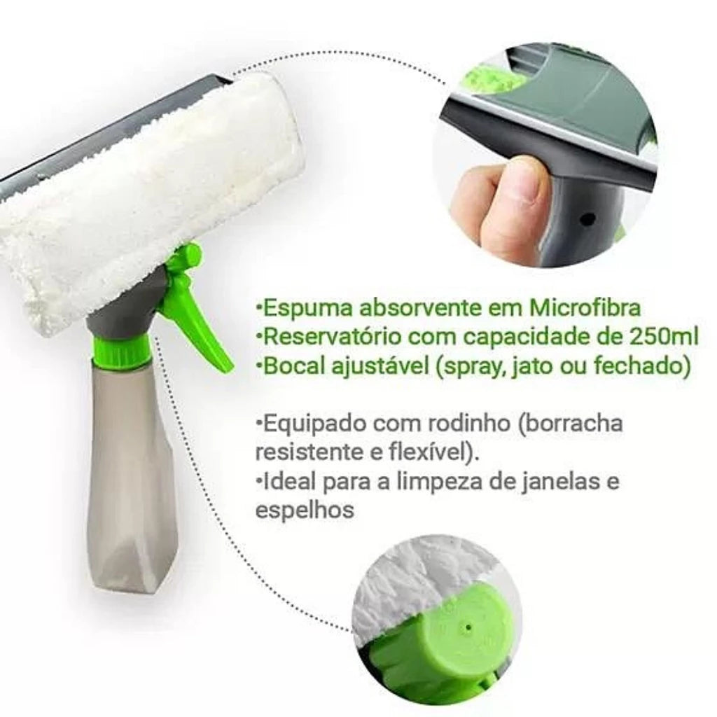 Rodo Multiuso SmartClean | Limpeza de Vidros Rápida e Sem Esforço