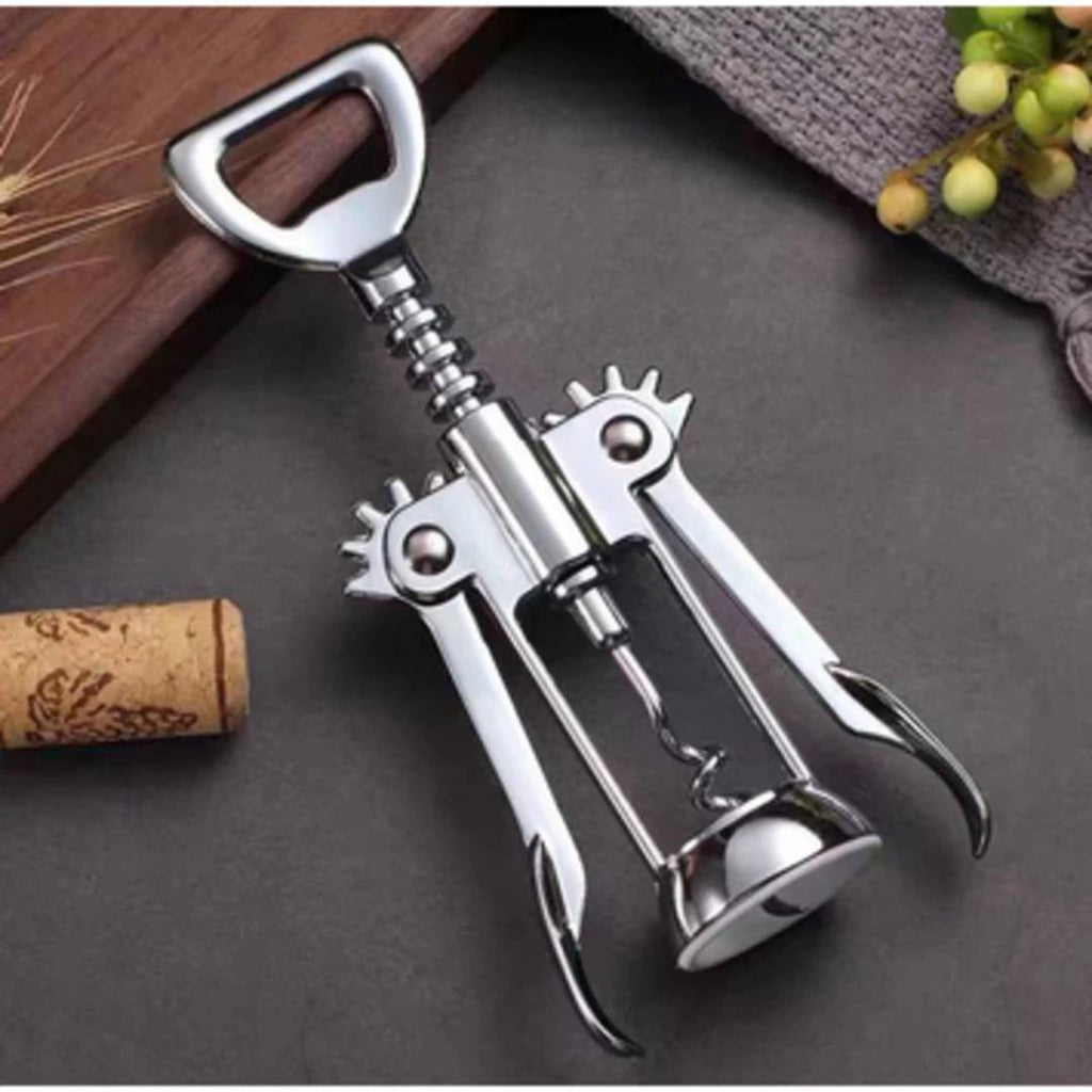 Saca-Rolhas InoxWine Master | Design Sofisticado e Espiral Profissional para Amantes de Vinho