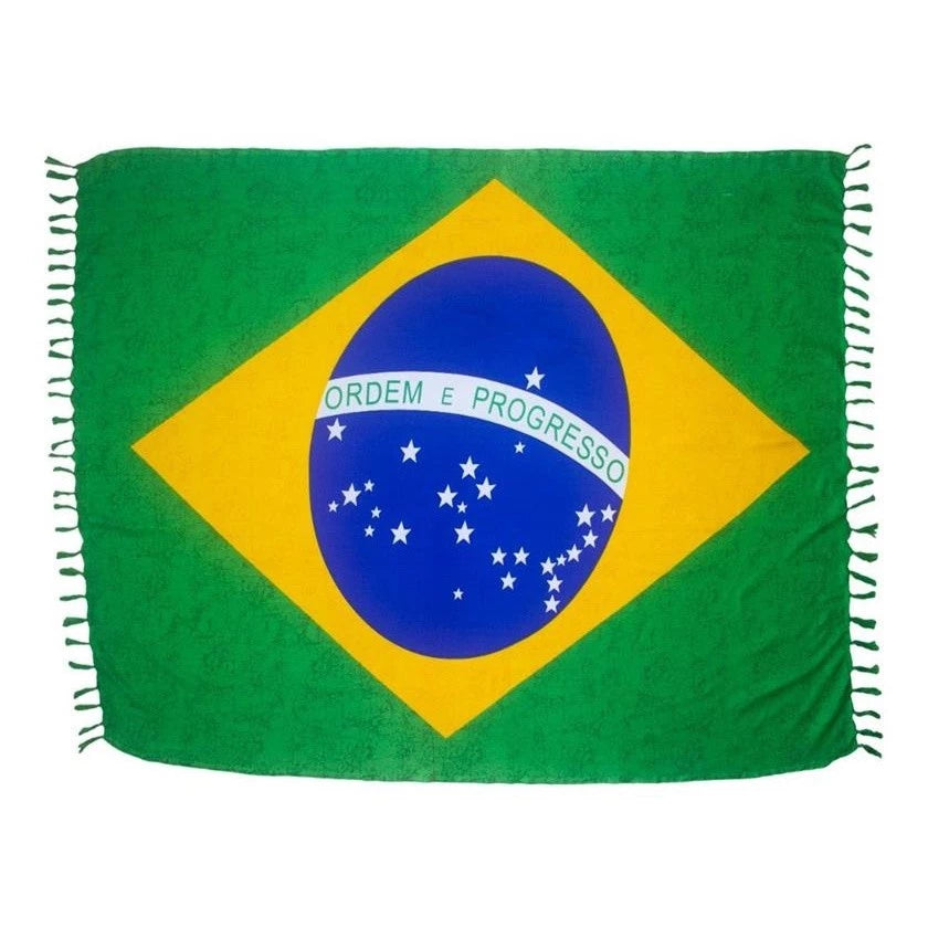 Saída de Praia Brasil Patriota | Acessório Versátil para Praia e Piscina