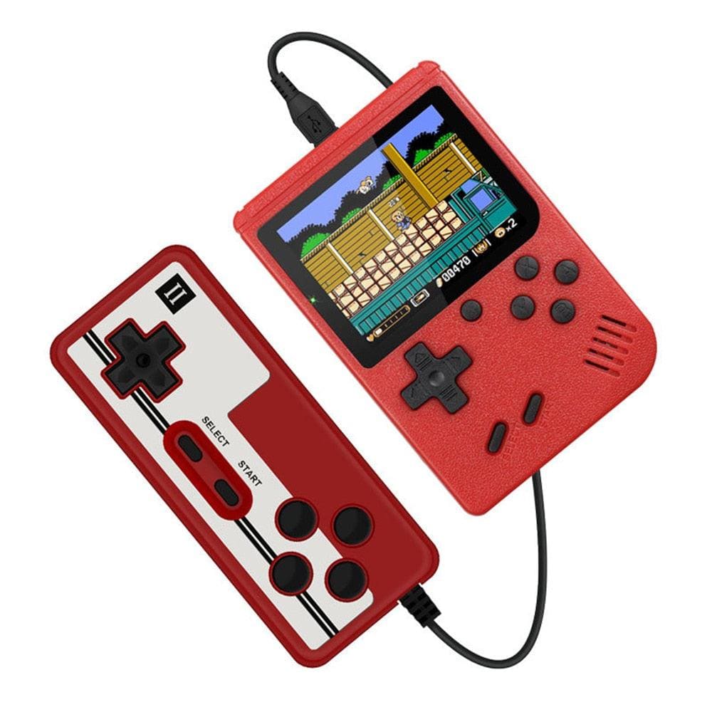 Mini Videogame Portátil com 400 Jogos Clássicos + Joystick
