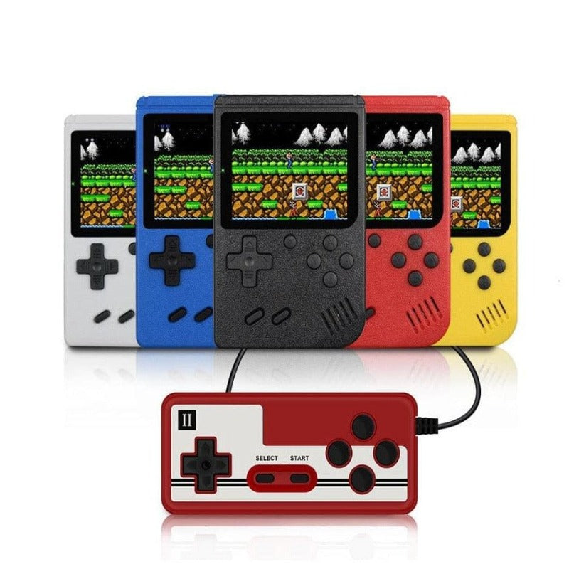 Mini Videogame Portátil com 400 Jogos Clássicos + Joystick