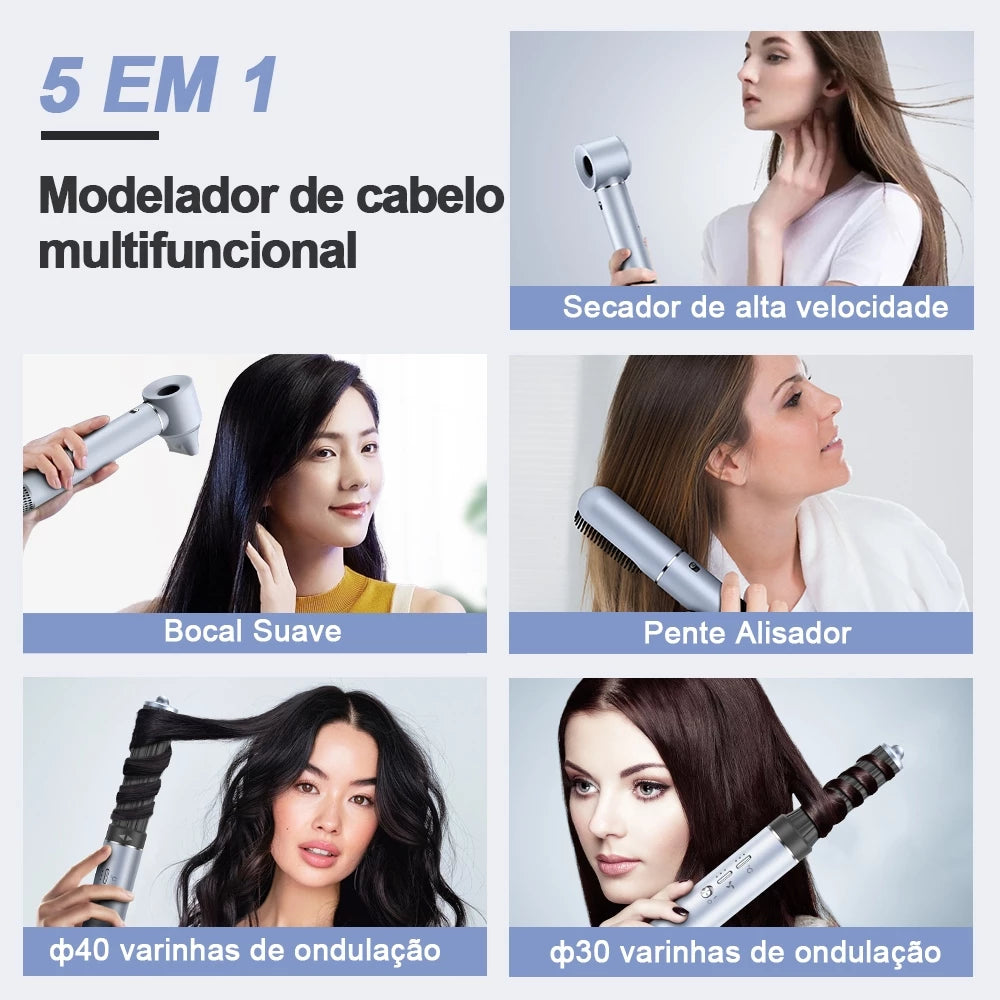 Secador Multifuncional AirStyle Pro | Seca, Alisa e Ondula em Minutos