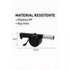 Soprador Churrasco FastFire | Fogo Intenso e Brasa em Segundos