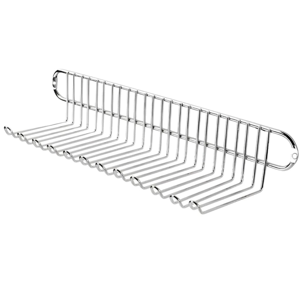 Suporte Porta Espetos Elite | Capacidade para 22 Unidades em Aço Cromado