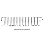 Suporte Porta Espetos Elite | Capacidade para 22 Unidades em Aço Cromado