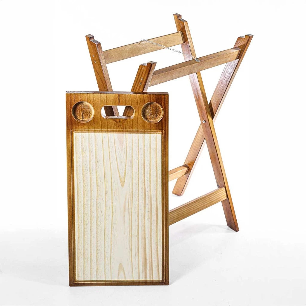 Tábua Cavalete Gourmet Luxo | Apresentação Profissional e Elegância Rústica