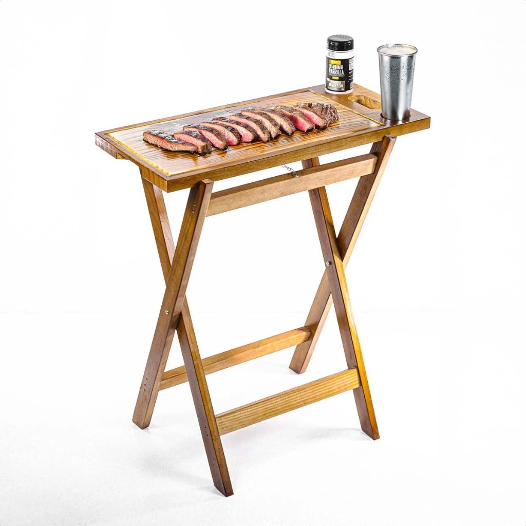 Tábua Cavalete Gourmet Luxo | Apresentação Profissional e Elegância Rústica