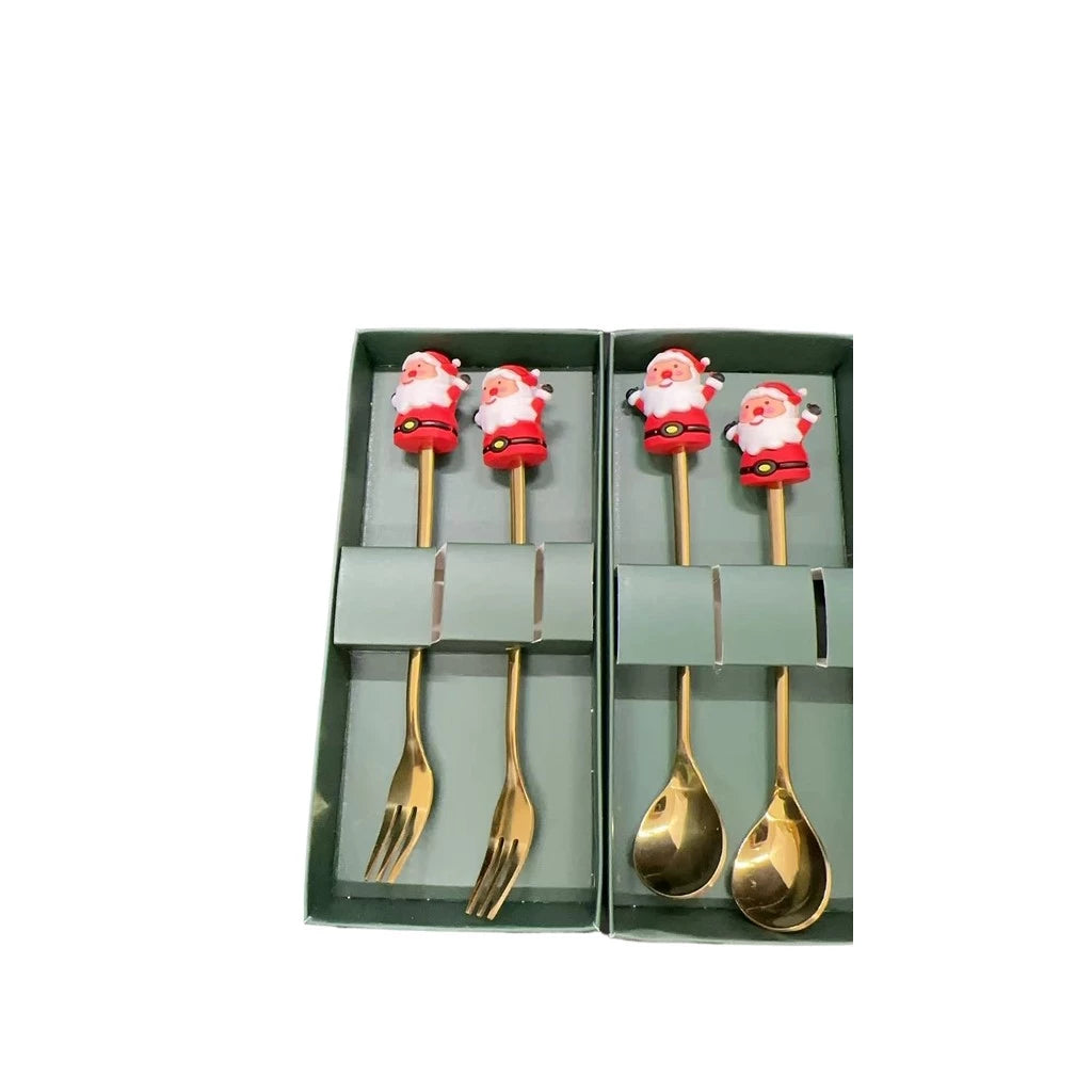 Talheres Natal Mágico Duo | Toque Festivo e Presente Inesquecível