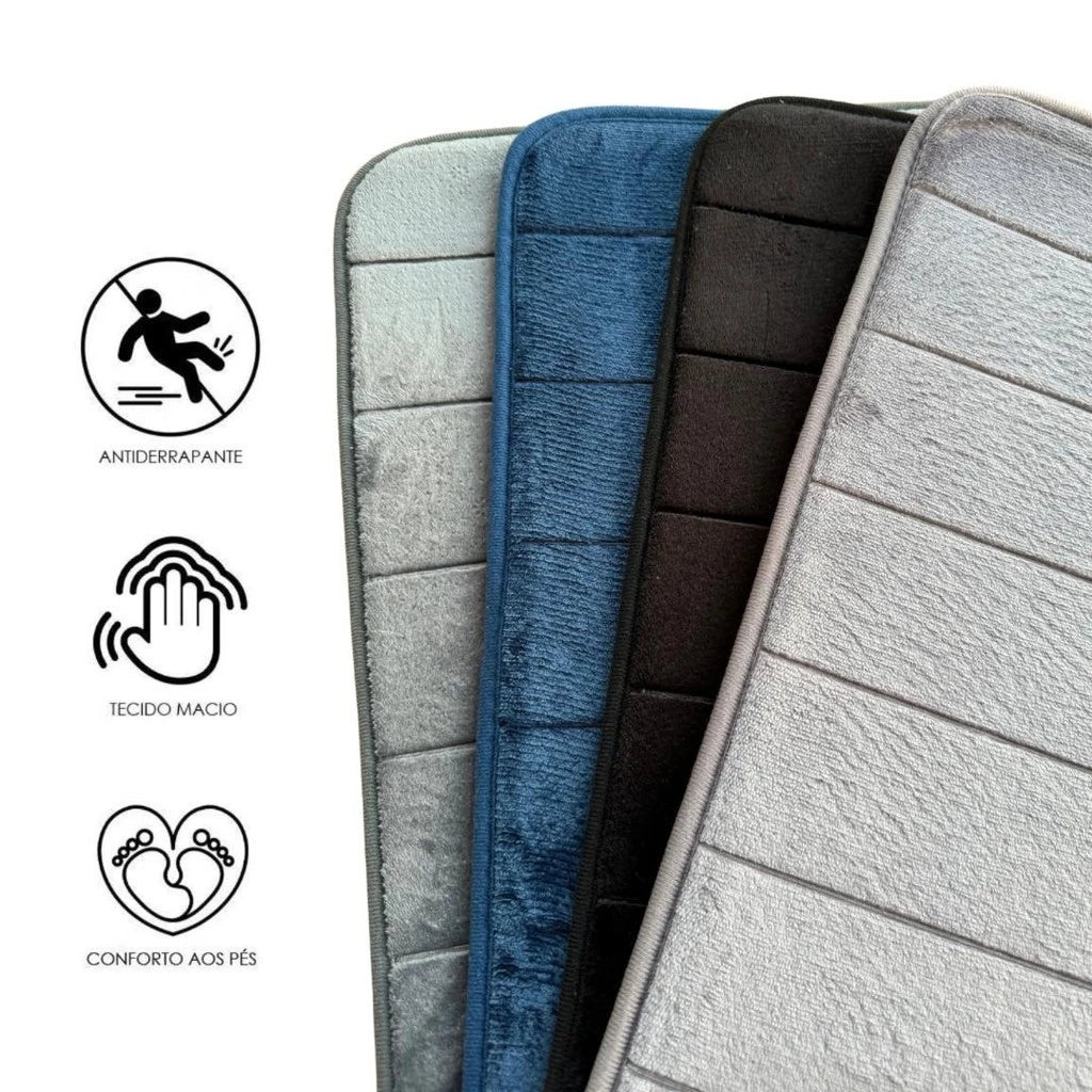 Tapete Banheiro SoftStep | Segurança Total e Toque Macio Incomparável