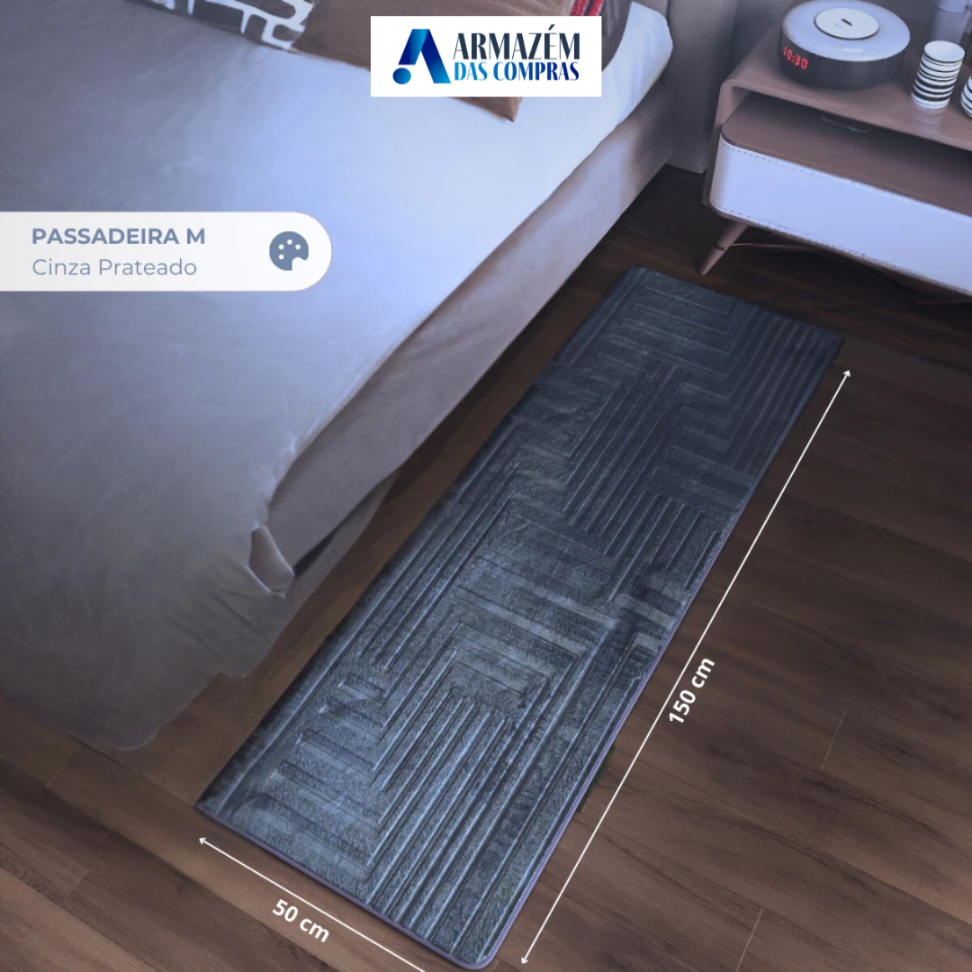 Tapete Corredor Conforto | O Fim dos Escorregões com Design Exclusivo