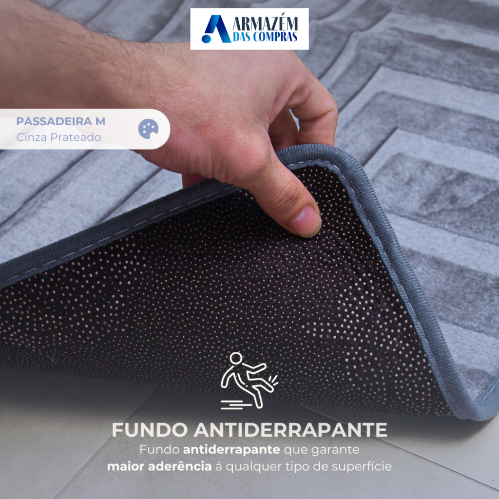 Tapete Corredor Conforto | O Fim dos Escorregões com Design Exclusivo