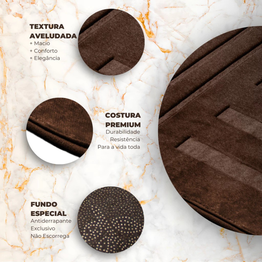Tapete Itália Luxo Aveludado | Elegância Soft Touch e Antiderrapante