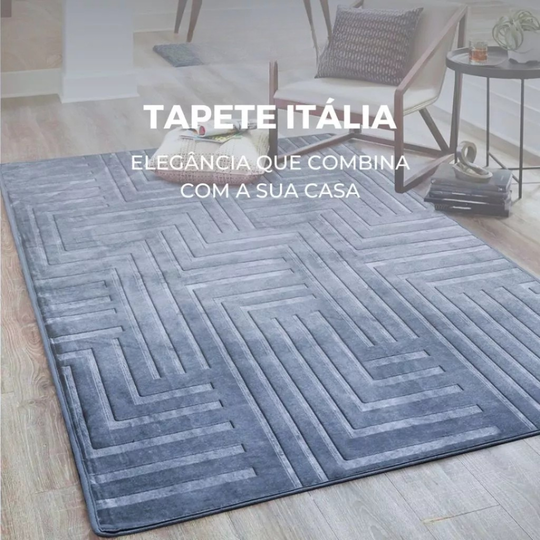 Tapete Itália Luxo Aveludado | Elegância Soft Touch e Antiderrapante