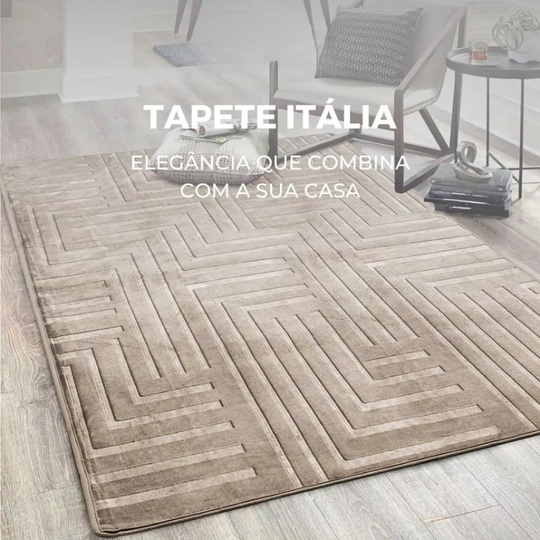 Tapete Itália Luxo Aveludado | Elegância Soft Touch e Antiderrapante