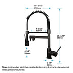 Torneira Gourmet Monocomando Luxo | Design 360° e Limpeza Profissional