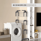 Varal 3 Andares SmartFlow | Organização Inteligente para Apartamentos