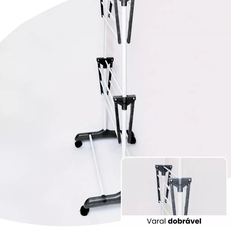 Varal Dobrável SmartTower 3 Andares