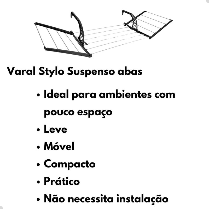 Varal Suspenso Prático | Secagem Rápida e Sem Ocupar Espaço