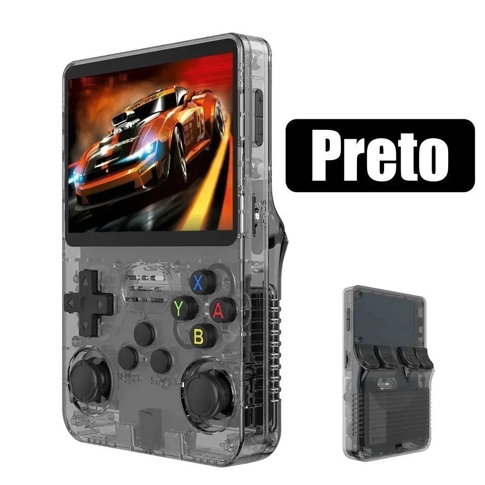 Video Game Portátil R36S | 15.000 Jogos Clássicos com Tela IPS e 64GB