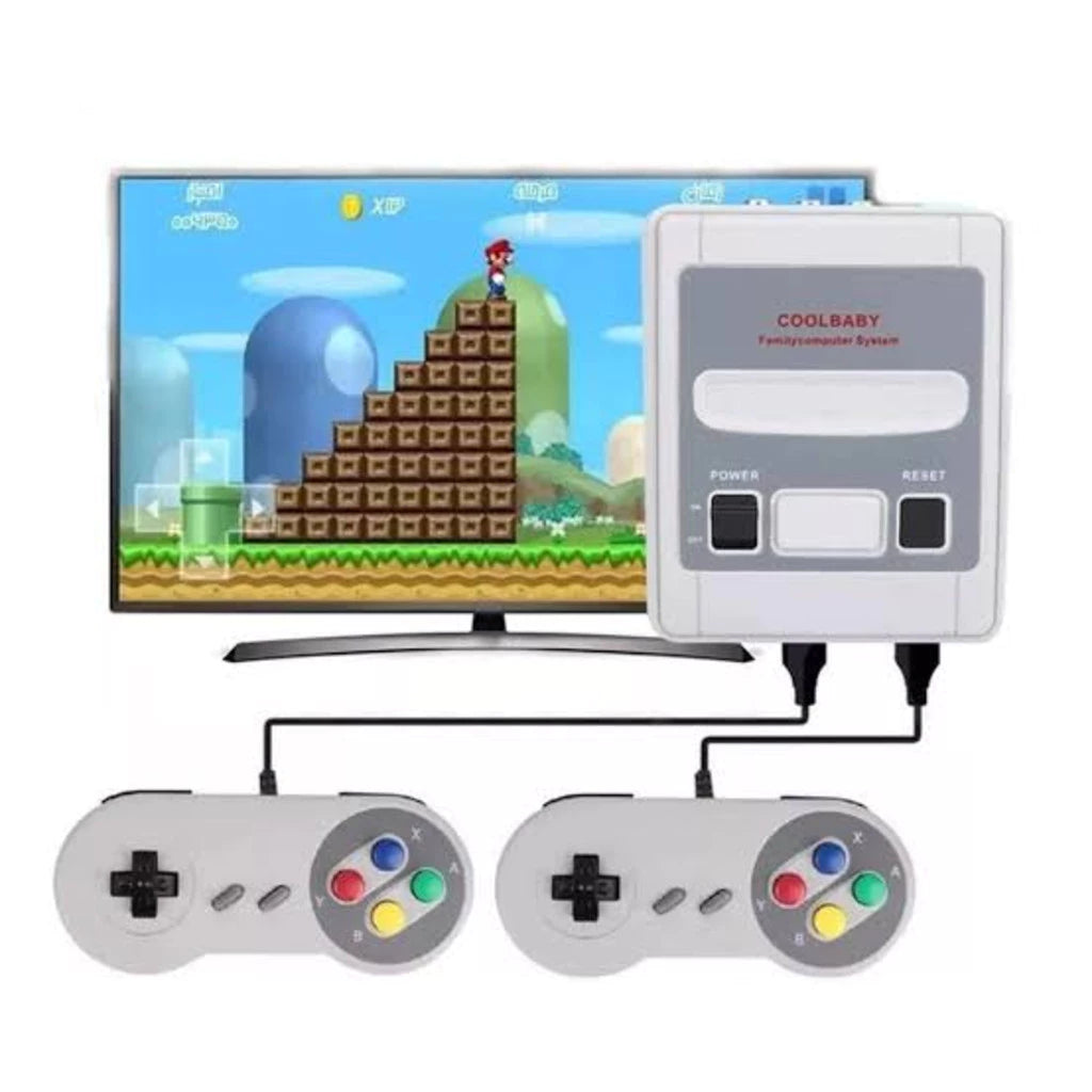 Video Game Retrô Super Nintendo Mini SNES | 620 Jogos Clássicos com 2 Controles