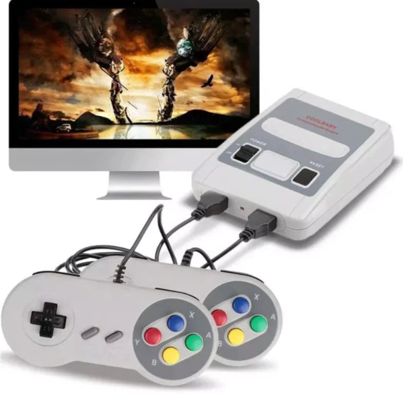 Video Game Retrô Super Nintendo Mini SNES | 620 Jogos Clássicos com 2 Controles