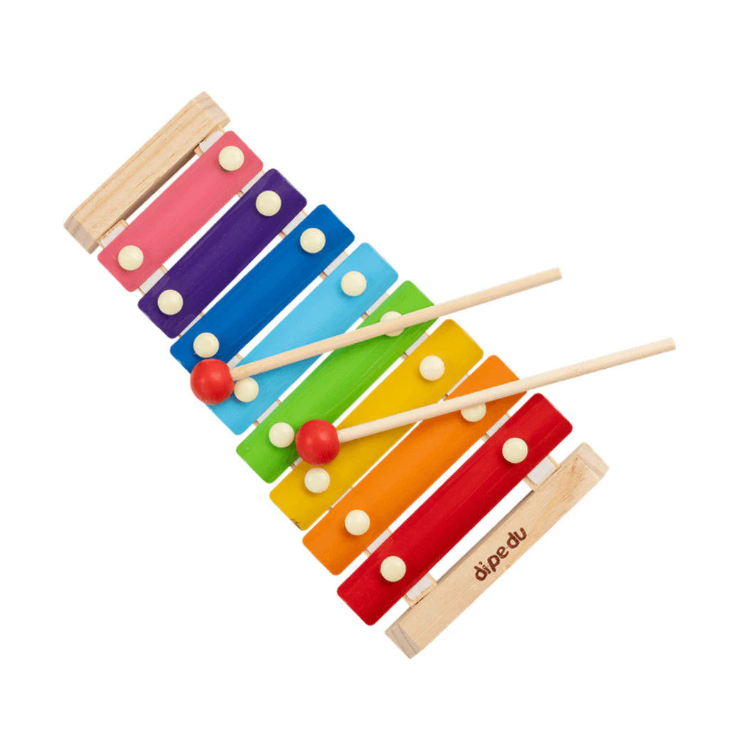 Xilofone Infantil Musical 8 Notas | Brinquedo Educativo com Baquetas