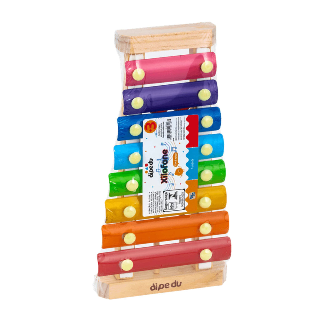 Xilofone Infantil Musical 8 Notas | Brinquedo Educativo com Baquetas