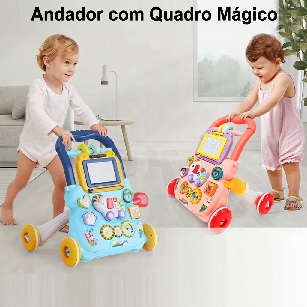 Andador Infantil com Quadro Mágico