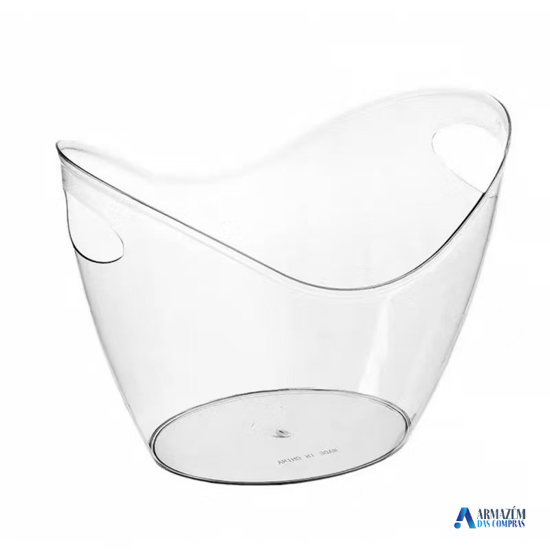 Balde de Gelo Transparente 4 Litros