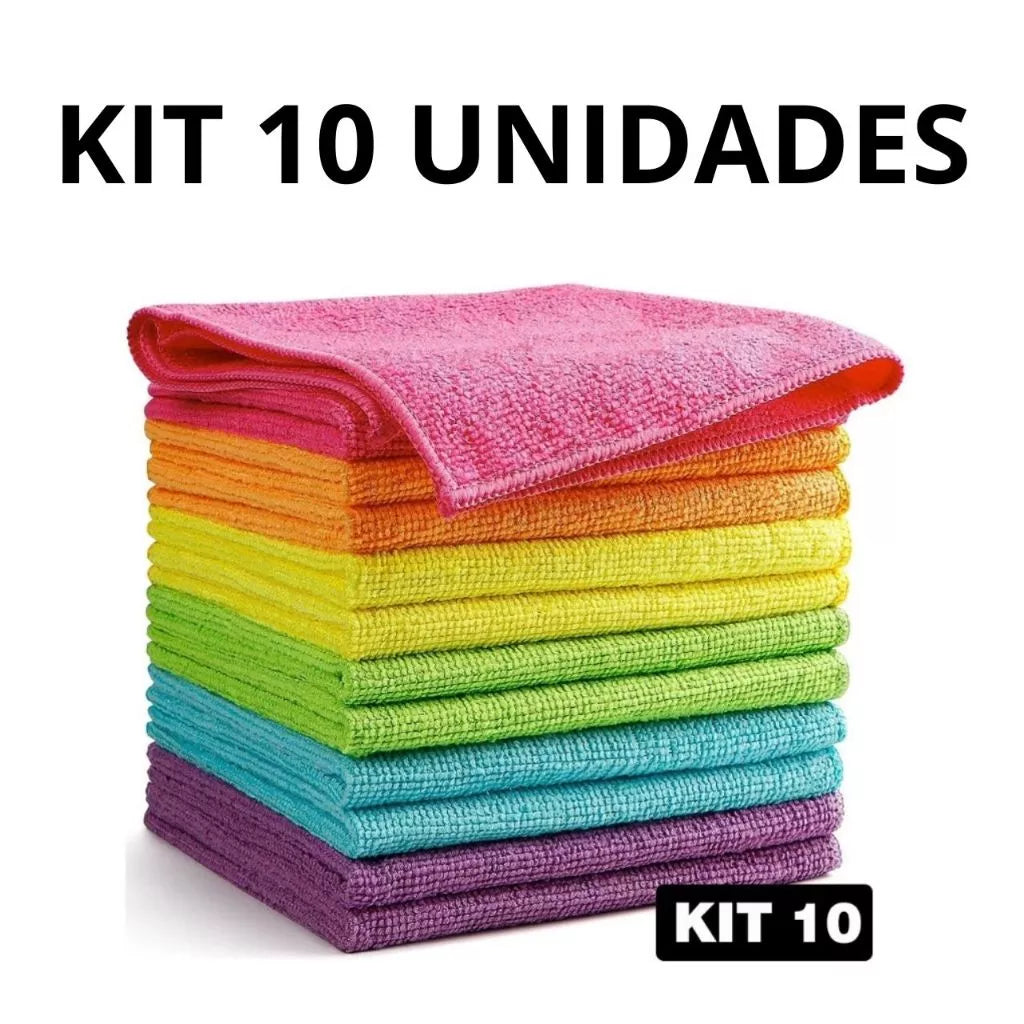Kit Flanela Microfibra Superlimpeza | Sua Casa Limpa com Cuidado e Praticidade