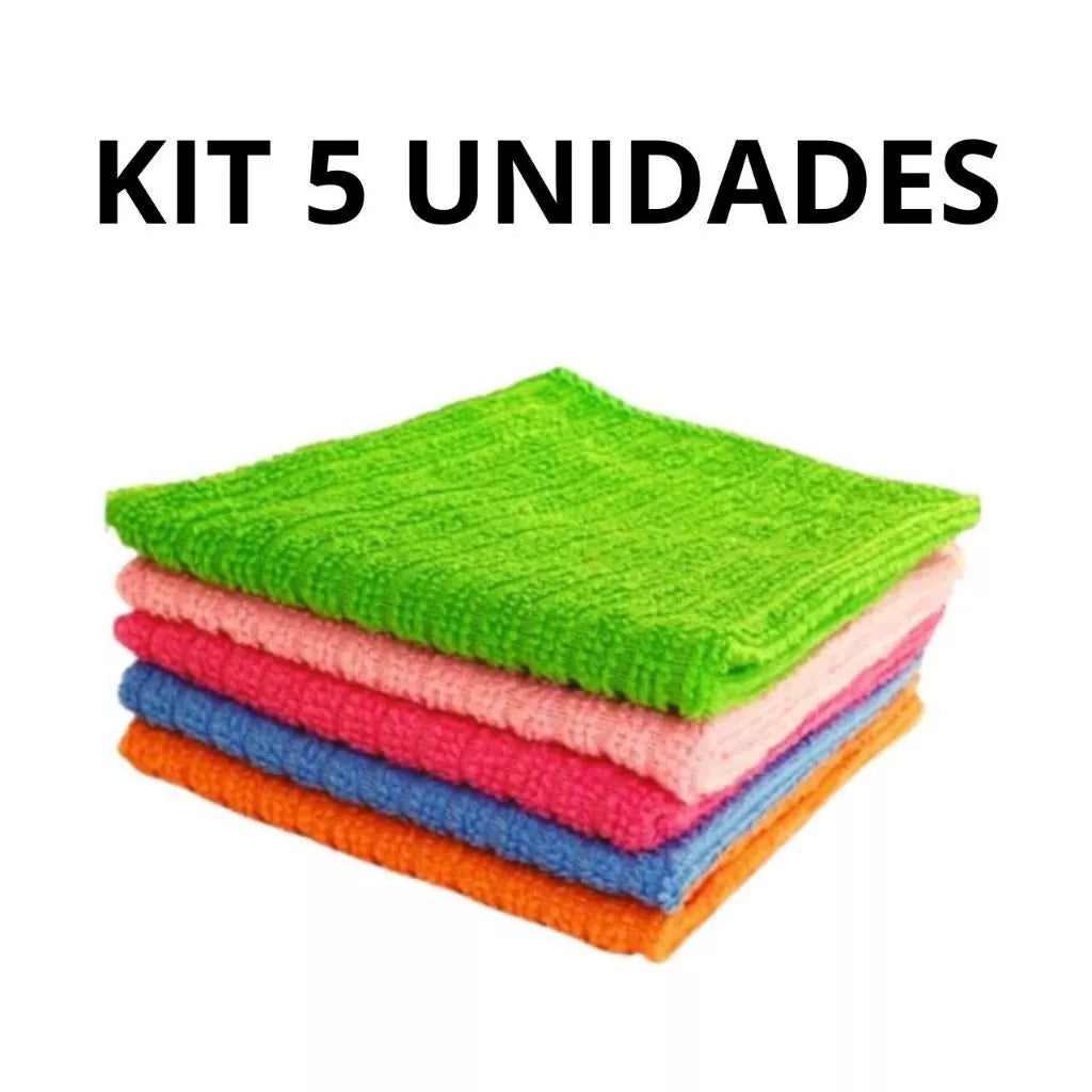 Kit Flanela Microfibra Superlimpeza | Sua Casa Limpa com Cuidado e Praticidade