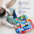 Pista de Carrinhos Educativa Montessori | Brinquedo Sem Pilhas para Crianças