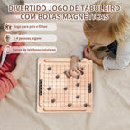 Tabuleiro Magnético de Madeira | Estimule o Raciocínio das Crianças