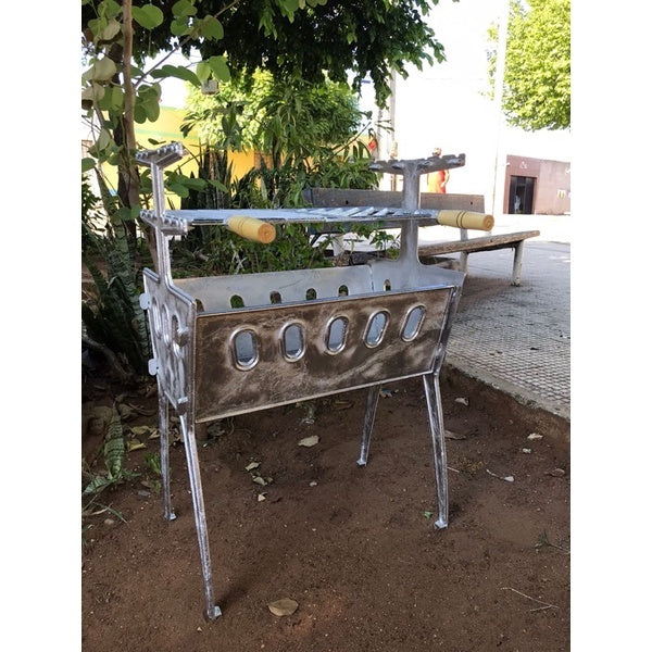 Churrasqueira de Pé Desmontável em Alumínio Fundido