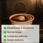 Conjunto de Assadeiras Revestidas Granito